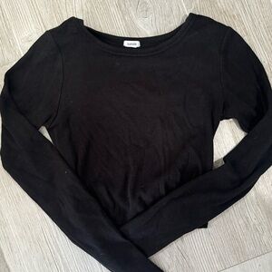 Long Sleeve Black Top